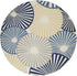 4' X 6' Blue and Ivory Geometric Power Loom Area Rug